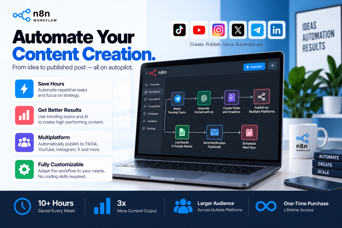 AI TikTok Video Factory | Avatar + Voice + Auto-Posting