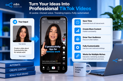 AI TikTok Video Factory | Avatar + Voice + Auto-Posting